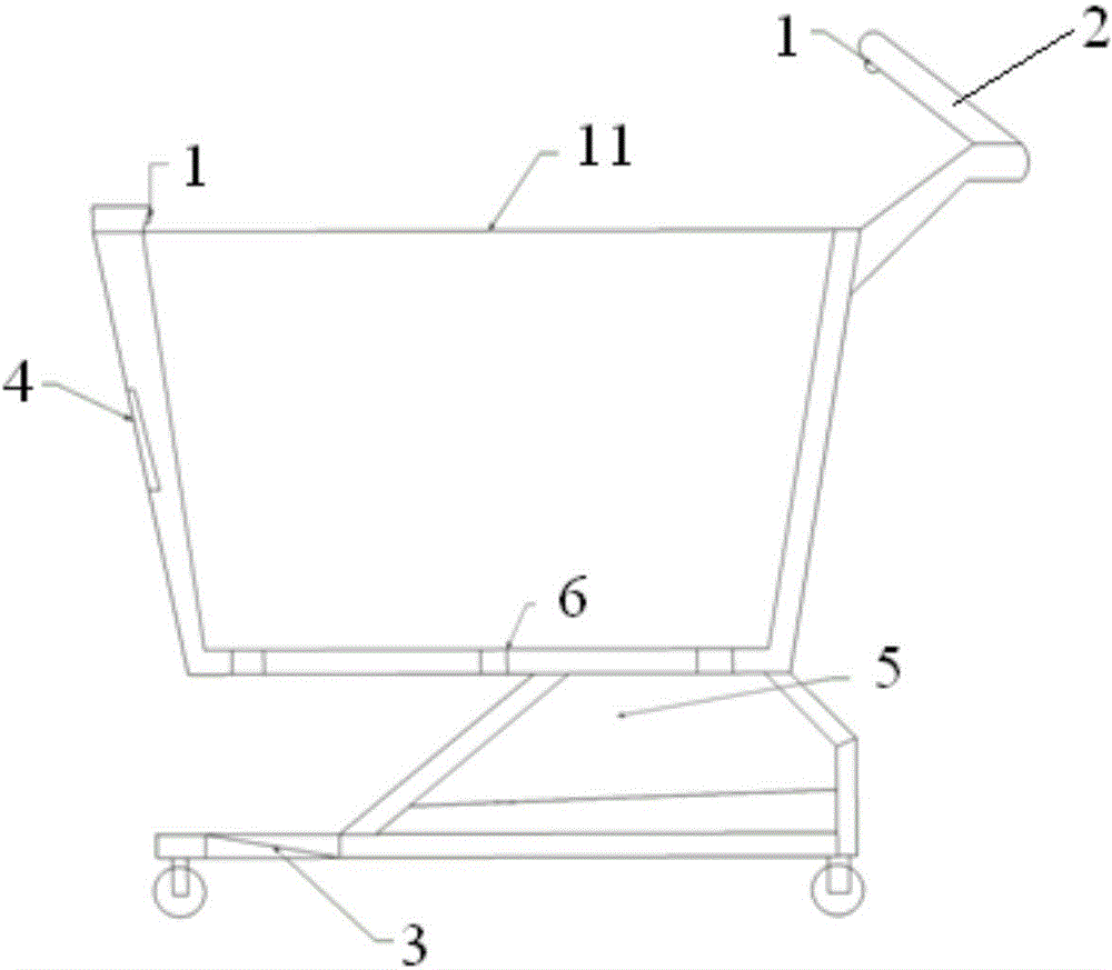 Intelligent shopping cart, intelligent shopping system and using method thereof