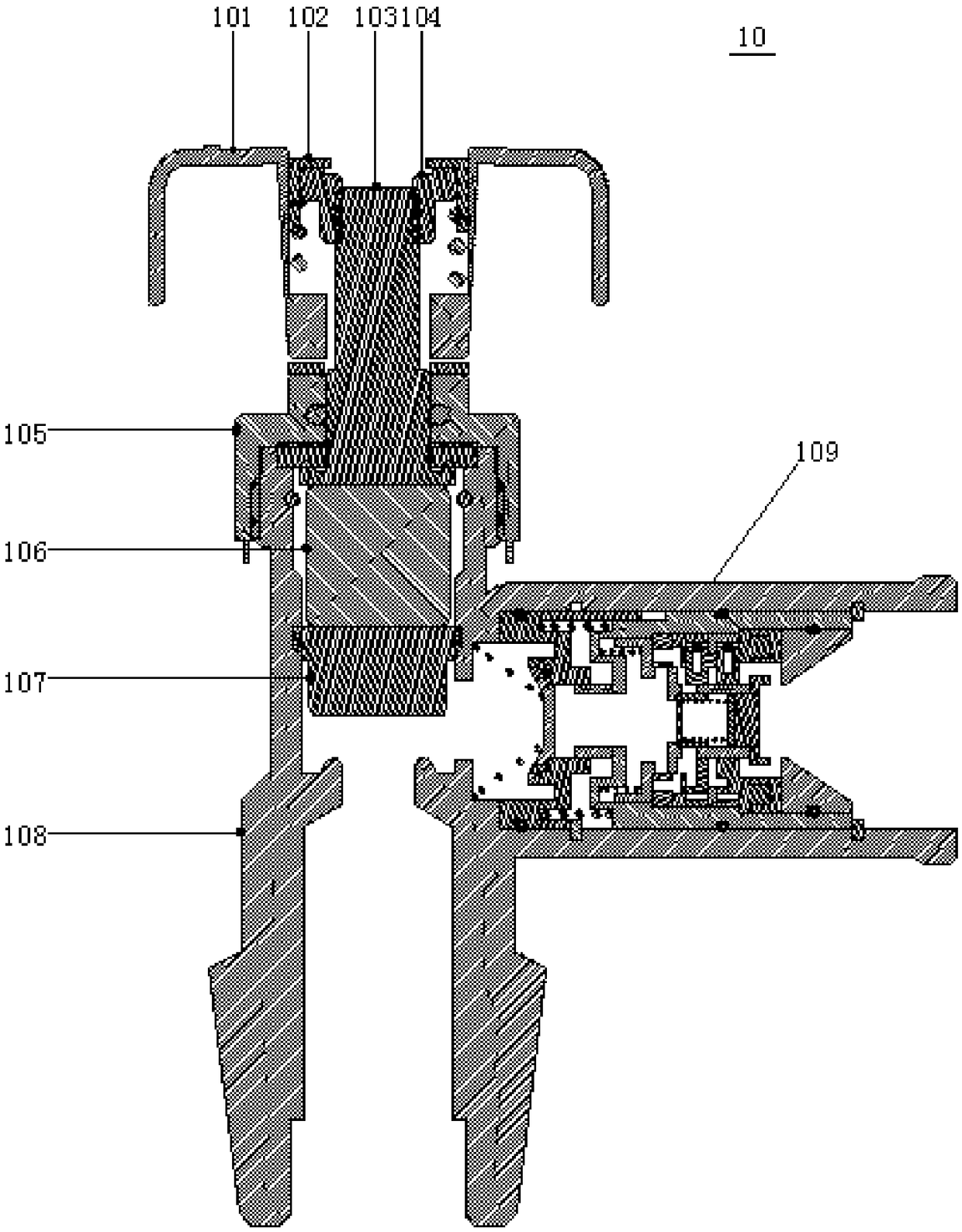 Pure mechanical type coded lock valve device with self-closing mechanism