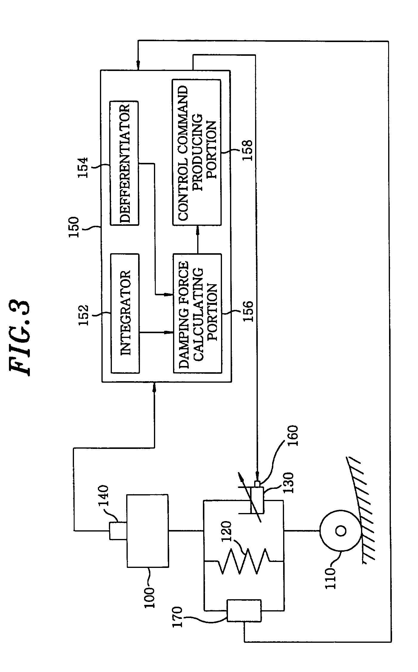 Electronically-controlled suspension apparatus and damping force control method