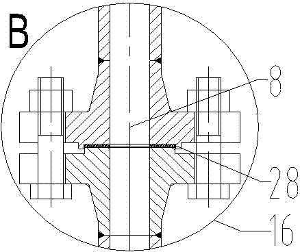 Supersonic gas-solid two-phase flow erosive wear test device