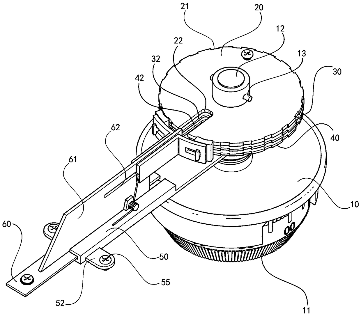 A mechanical combination lock that cannot test the combination