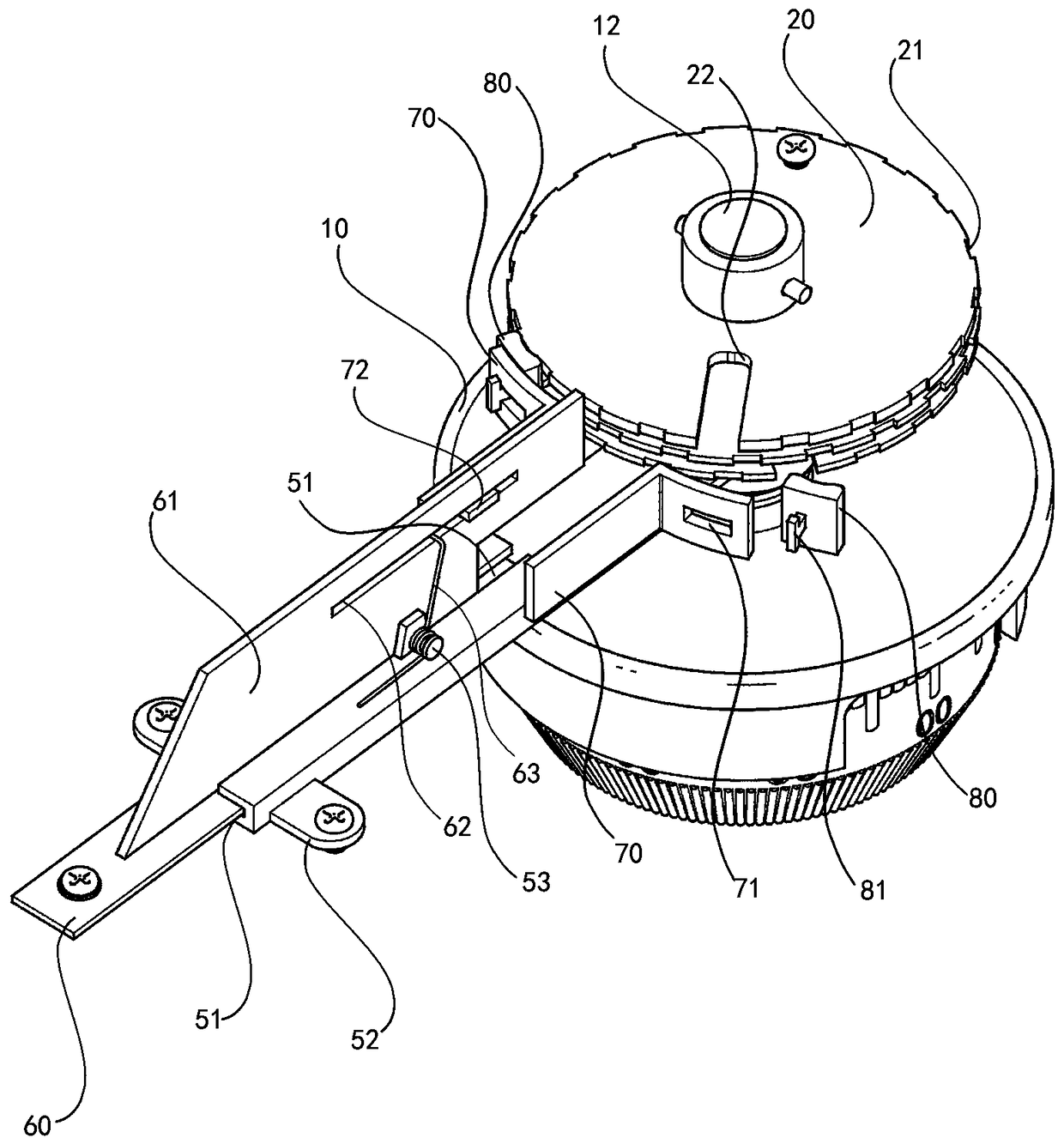 A mechanical combination lock that cannot test the combination