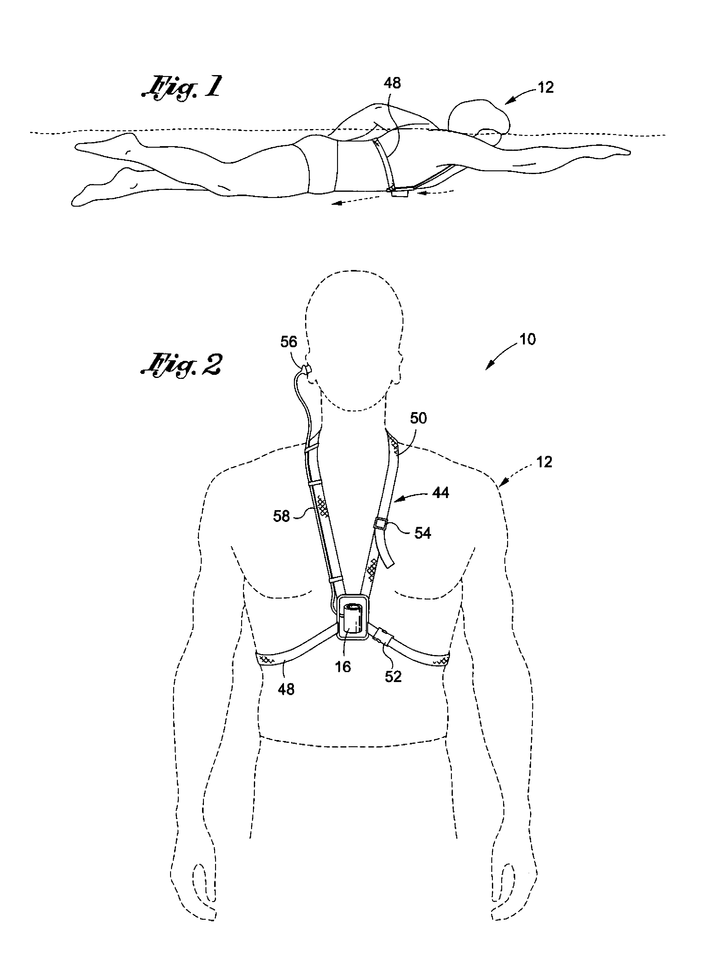 Auditory feedback device and method for swimming speed