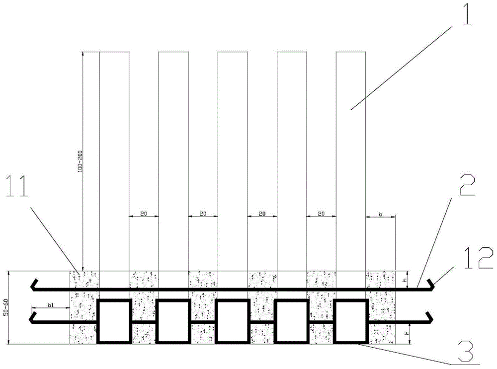 A construction method of pvc piping for the inlet and outlet lines of the distribution box at the bottom of the beam