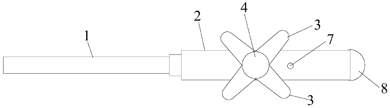 Rectangular drilling device based on fan-shaped drill bit and drilling method