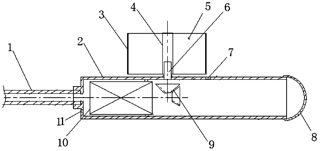 Rectangular drilling device based on fan-shaped drill bit and drilling method