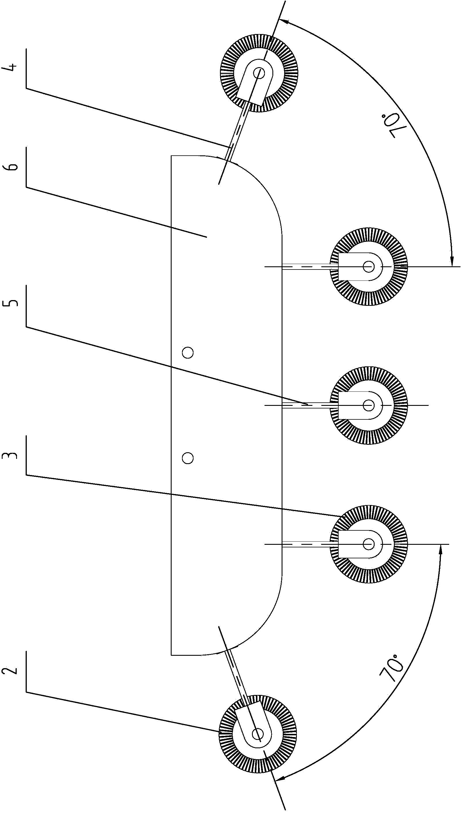 Pipeline robot walking device capable of being automatically adapted to diameters