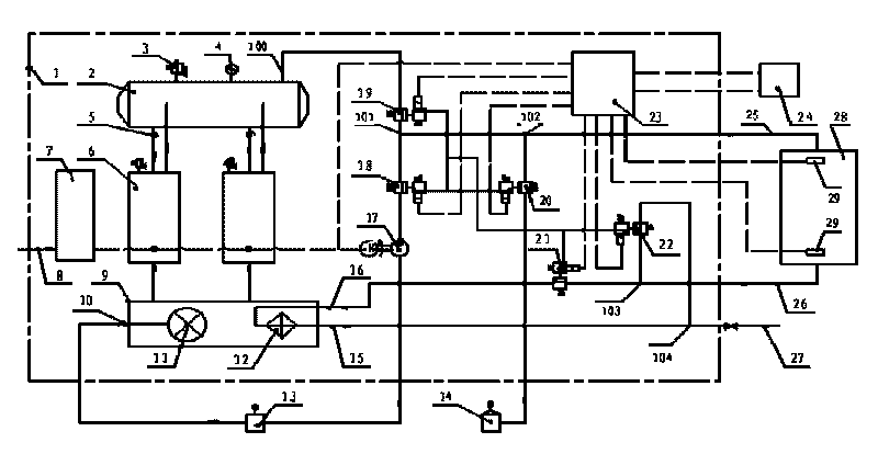 Integrative system capable of controlling quick temperature change of injection mould