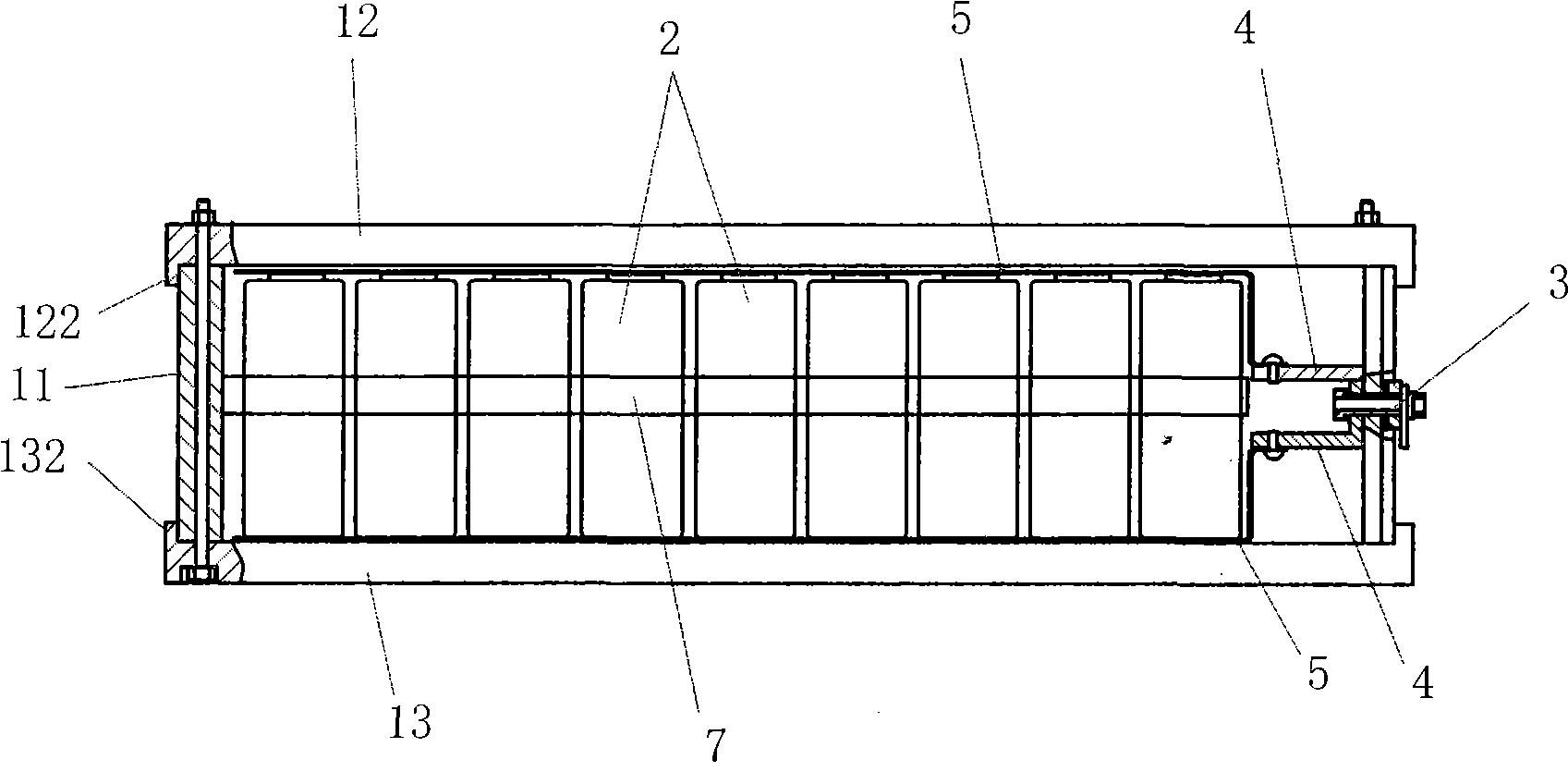 Automobile-used power cell module and manufacturing method thereof