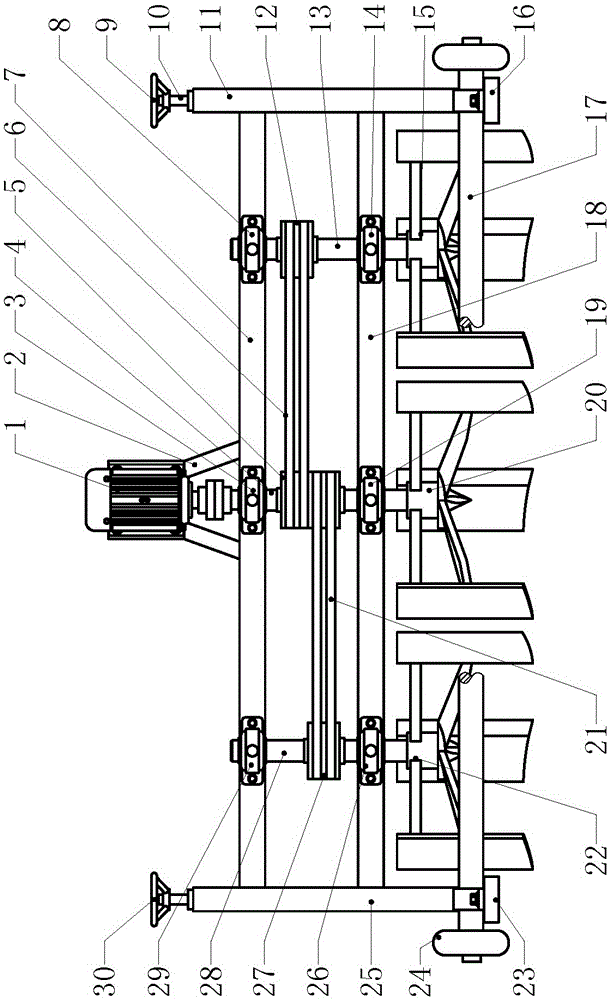 A traction type loosening implement