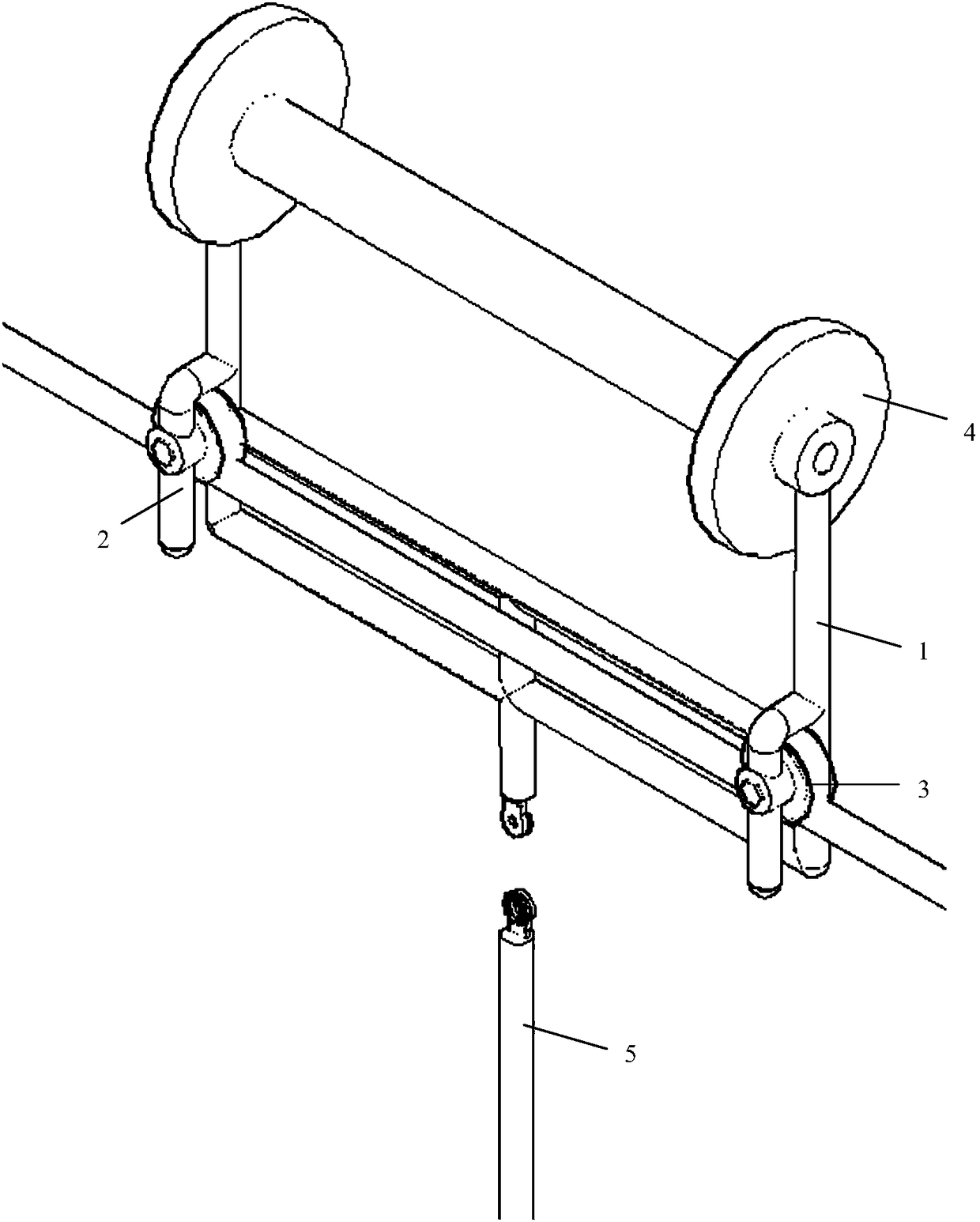 An insulation crossing machine