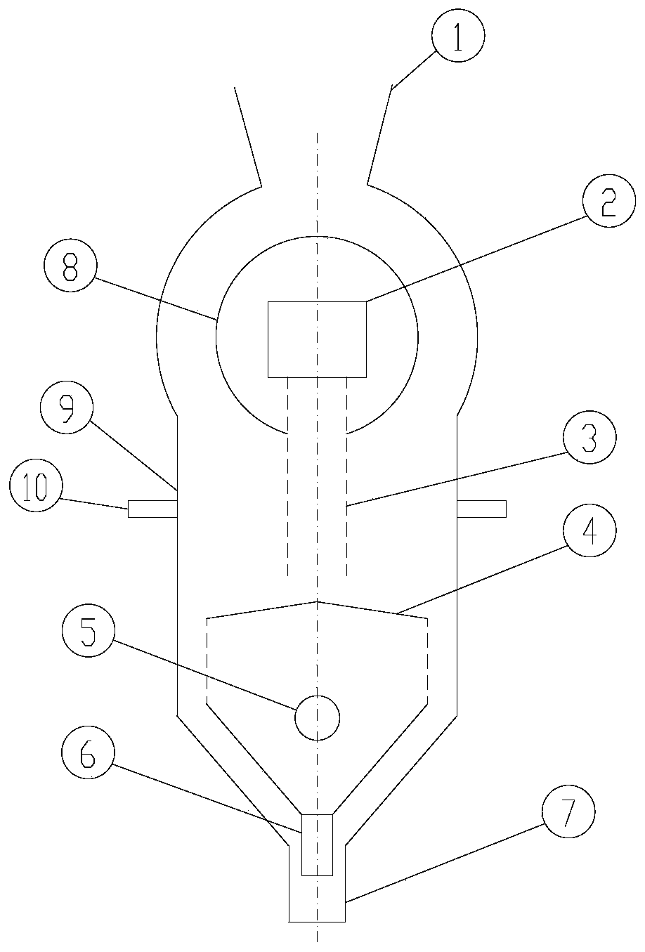 Garbage incinerator with circular structure