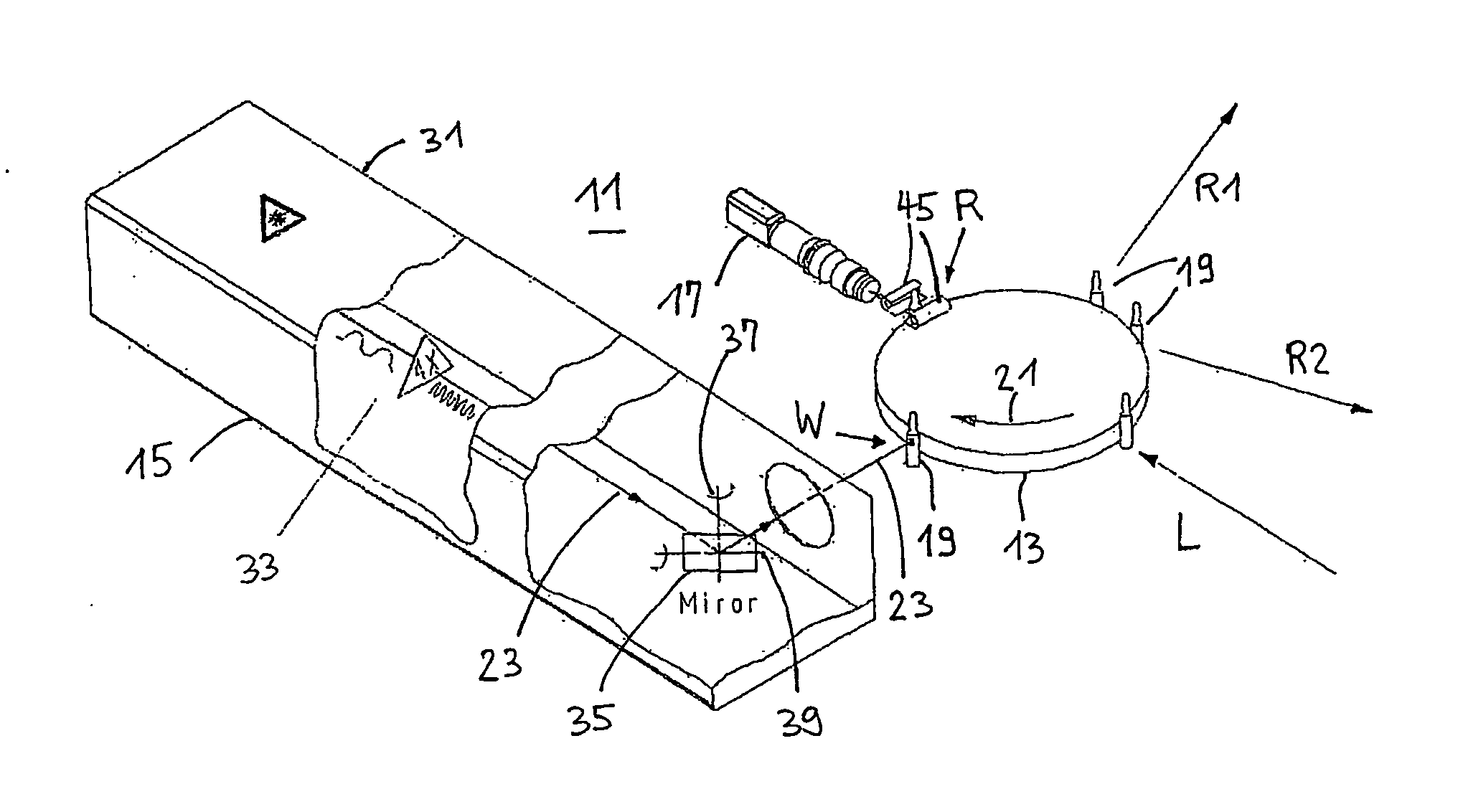Method and a device for depositing a wipe-proof and rub-proof marking onto transparent glass