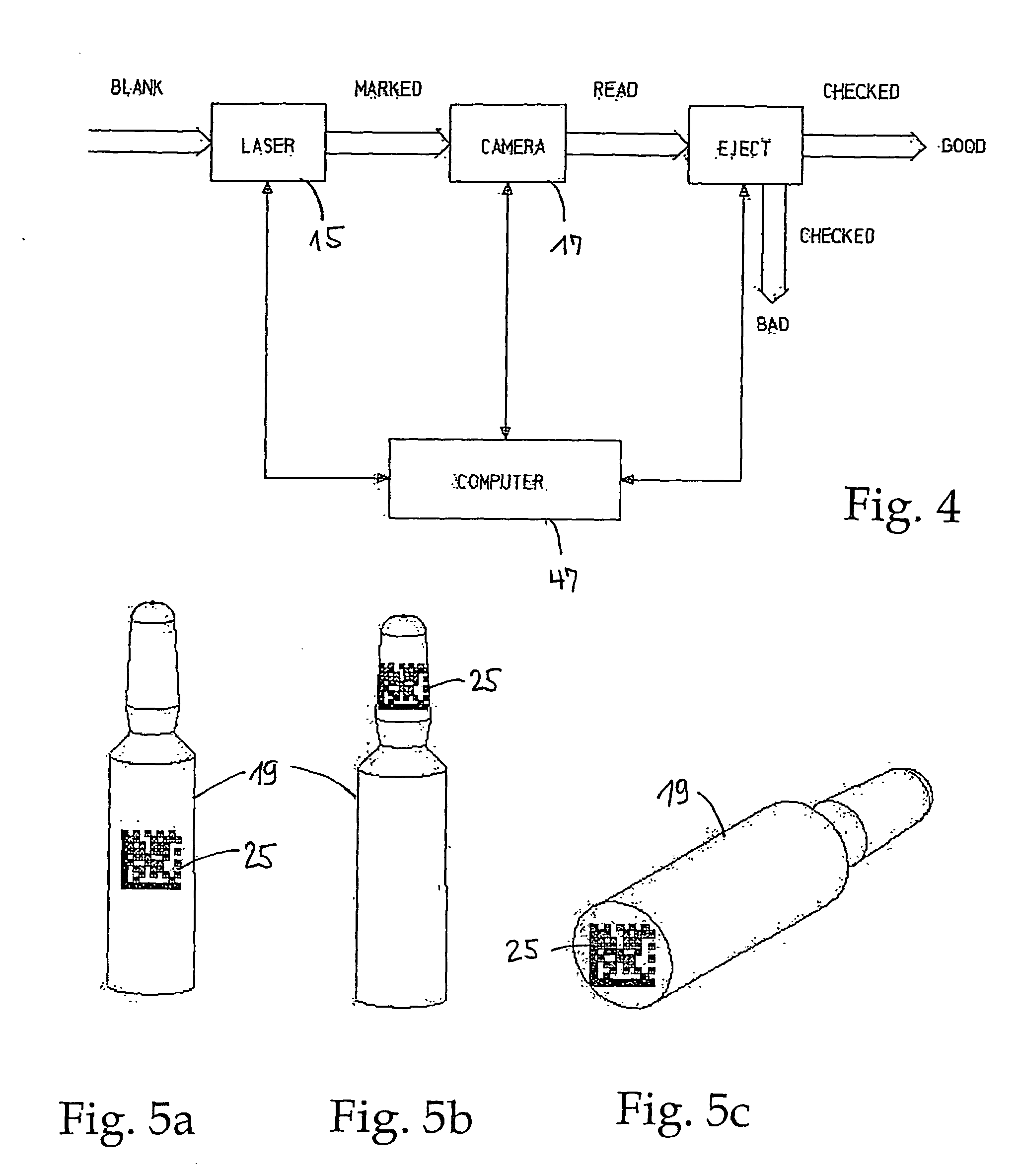 Method and a device for depositing a wipe-proof and rub-proof marking onto transparent glass