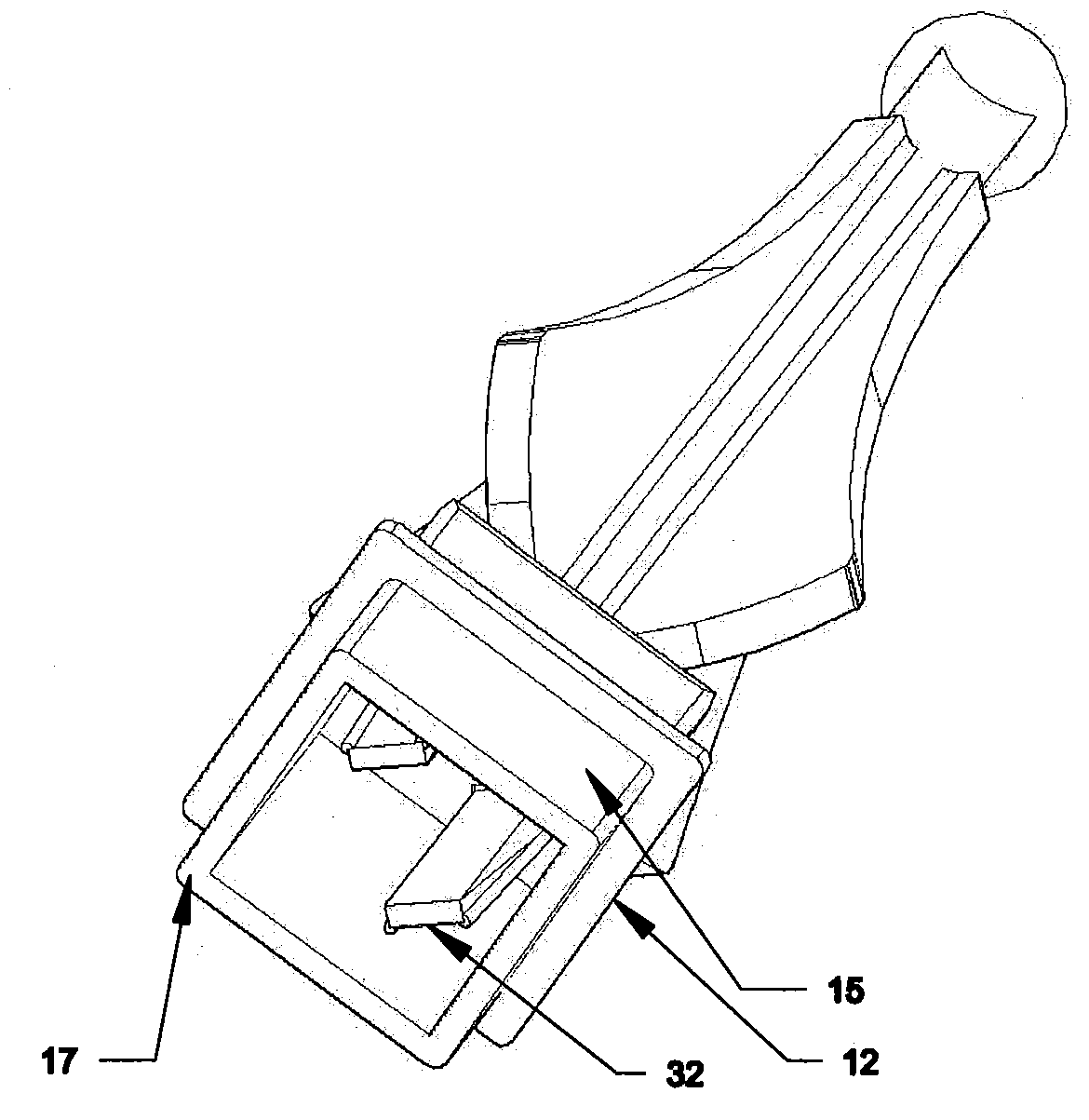 Fixative device for decorative finial