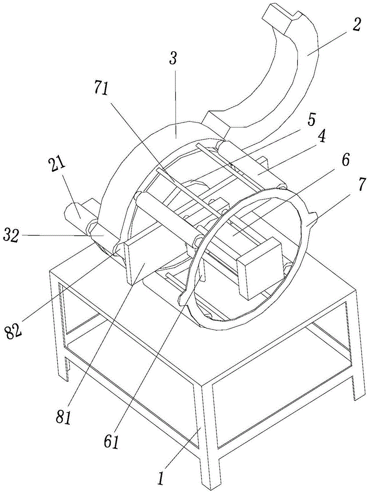 Plastic pipe end face bending machine