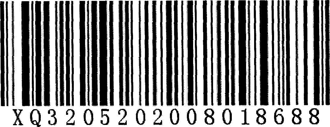 Combination type bar code and application system thereof