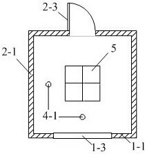 A fire simulation experimental device and experimental method for studying building fire separation distance