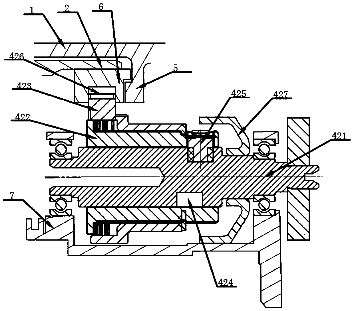 Power output unit with power disconnection function and automobile