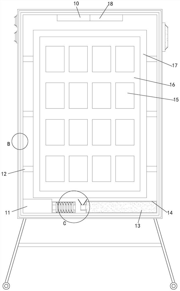 Low-voltage power distribution cabinet with internal protection device