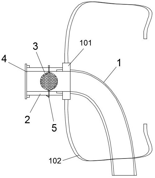 A kind of tracheal cannula for antibacterial filtration