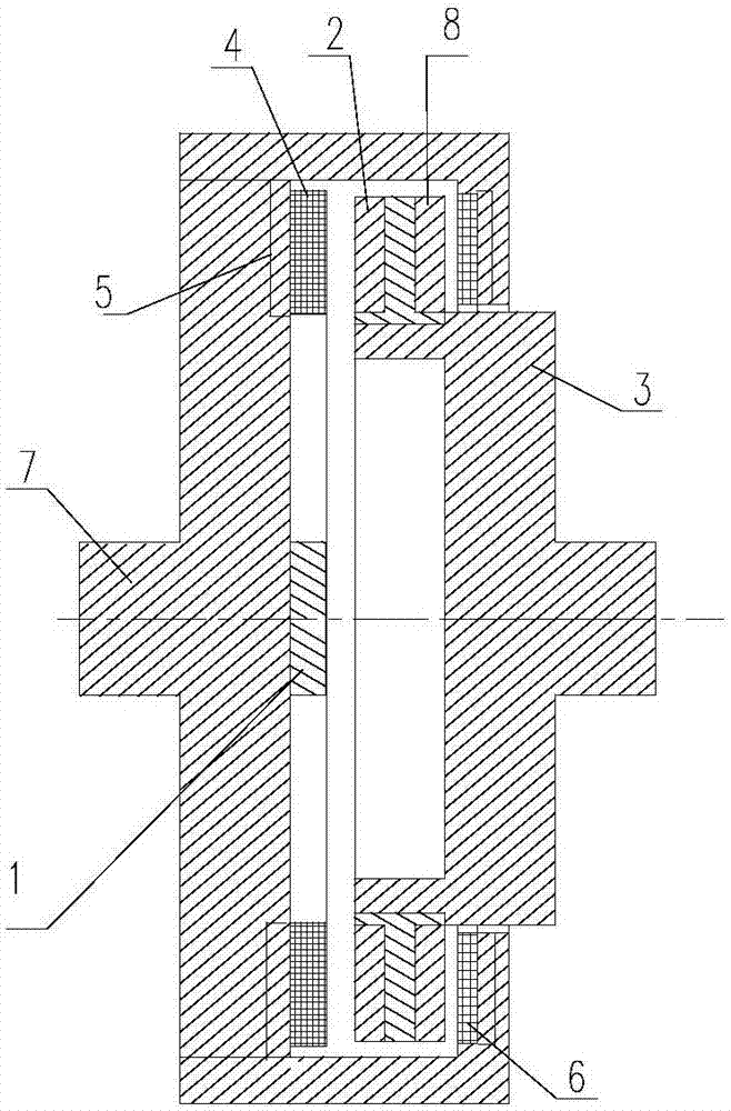 Magnetic-gap-fixed permanent magnet speed regulator