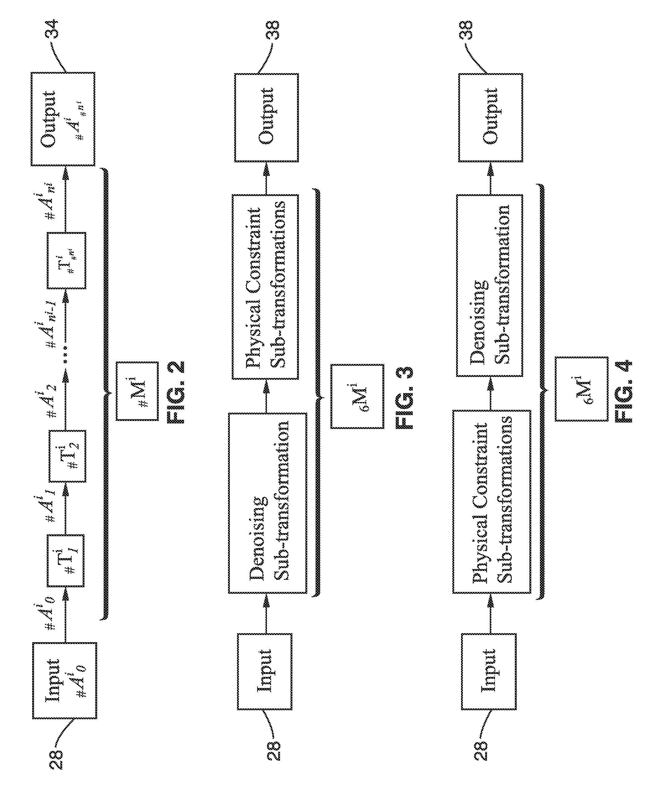 Incorporation of mathematical constraints in methods for dose reduction and image enhancement in tomography