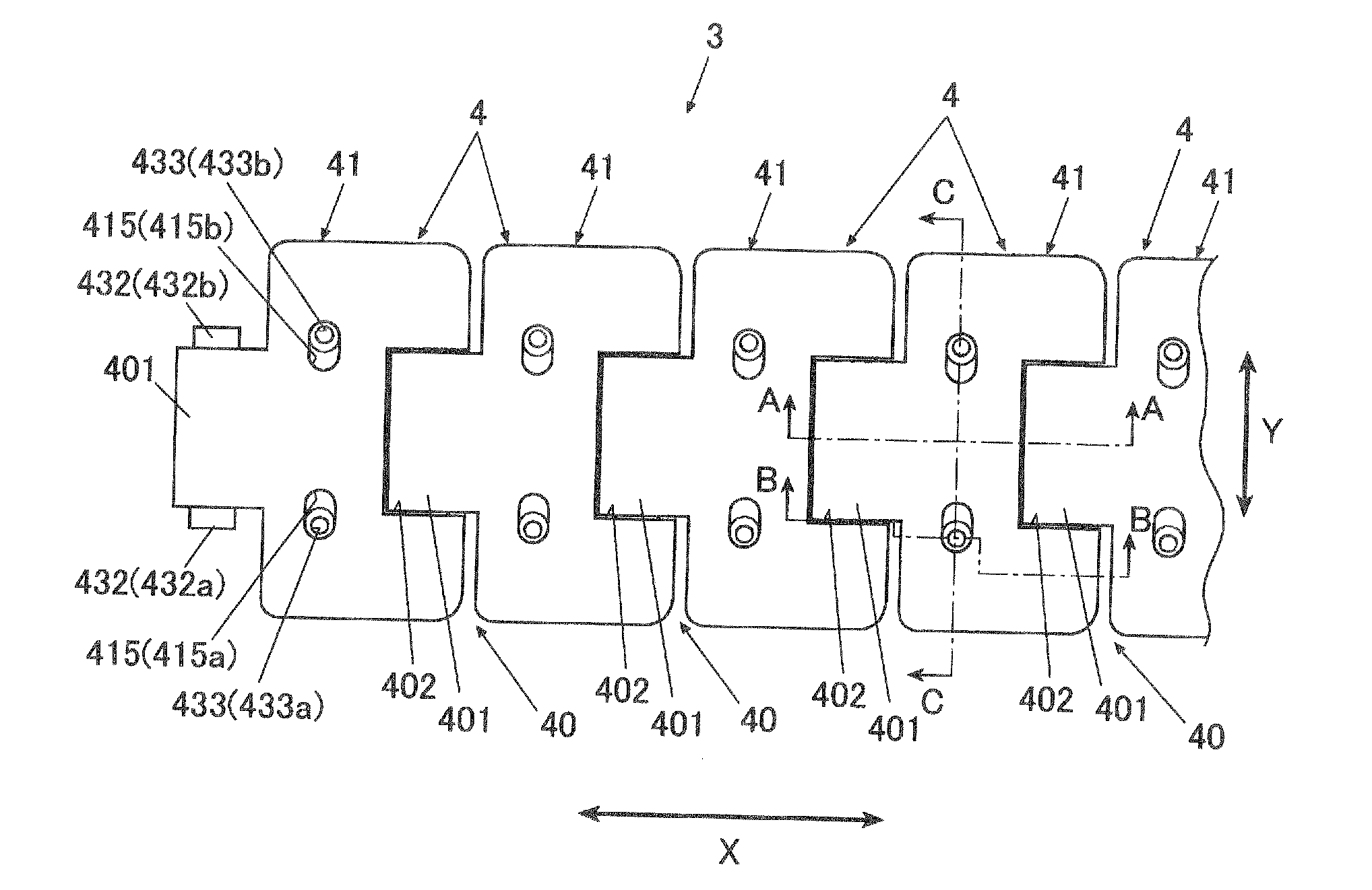 Connecting unit, band and electronic device including band