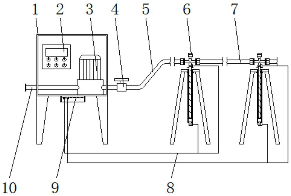 Automatic maintenance device capable of being timed and lifted