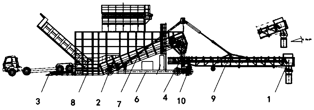 Movable ship loader for automobile dumping