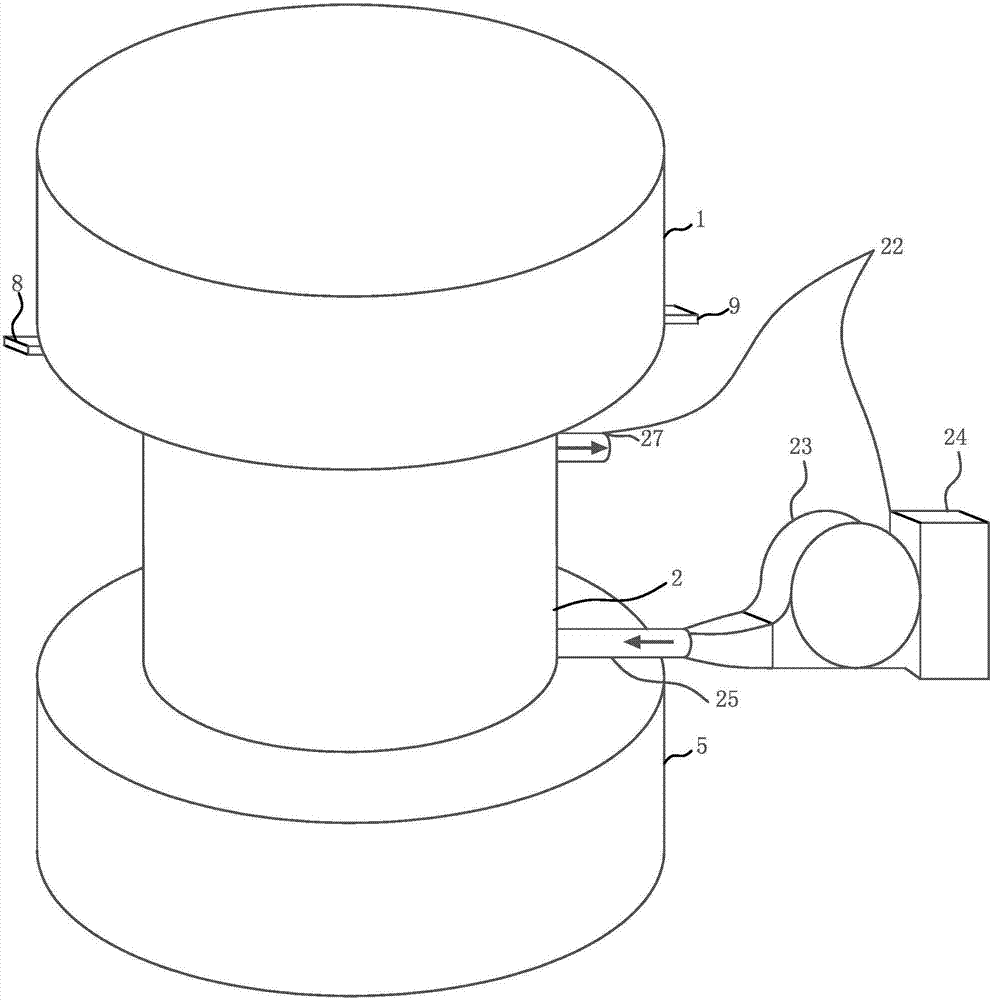 Injection type star-shaped inner air electrode zinc-air battery