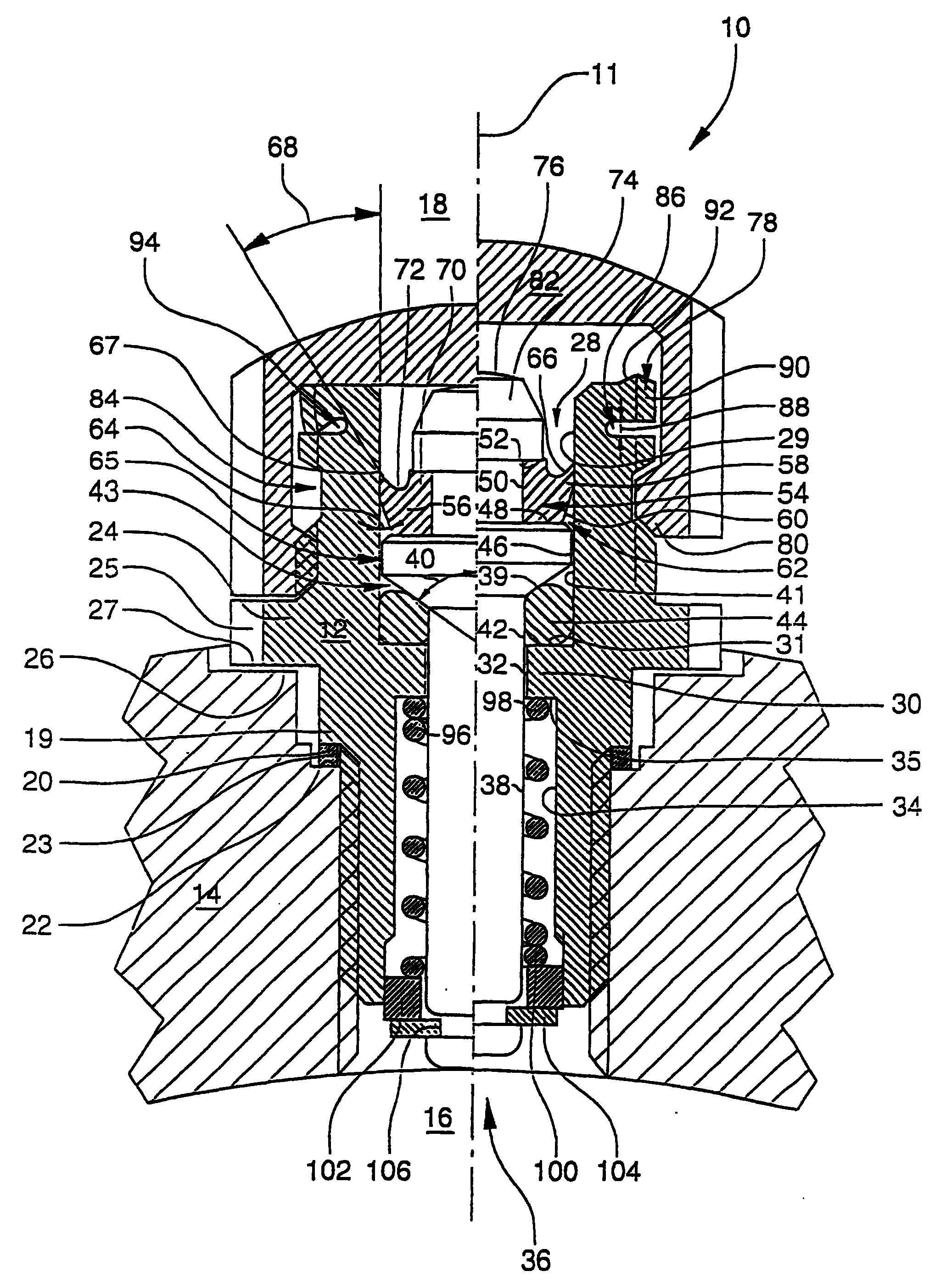 Safety valve for timer