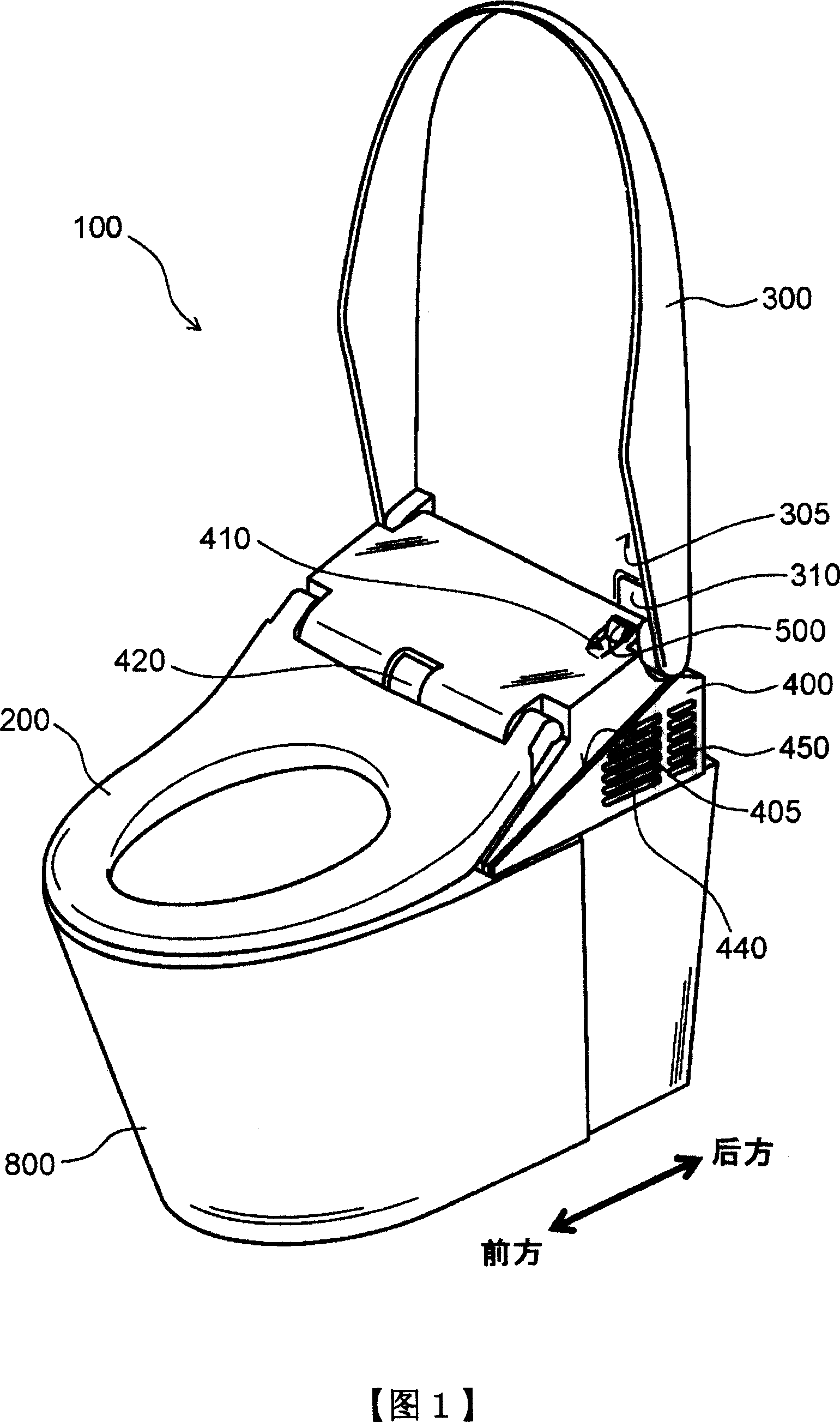 Toilet flushing device