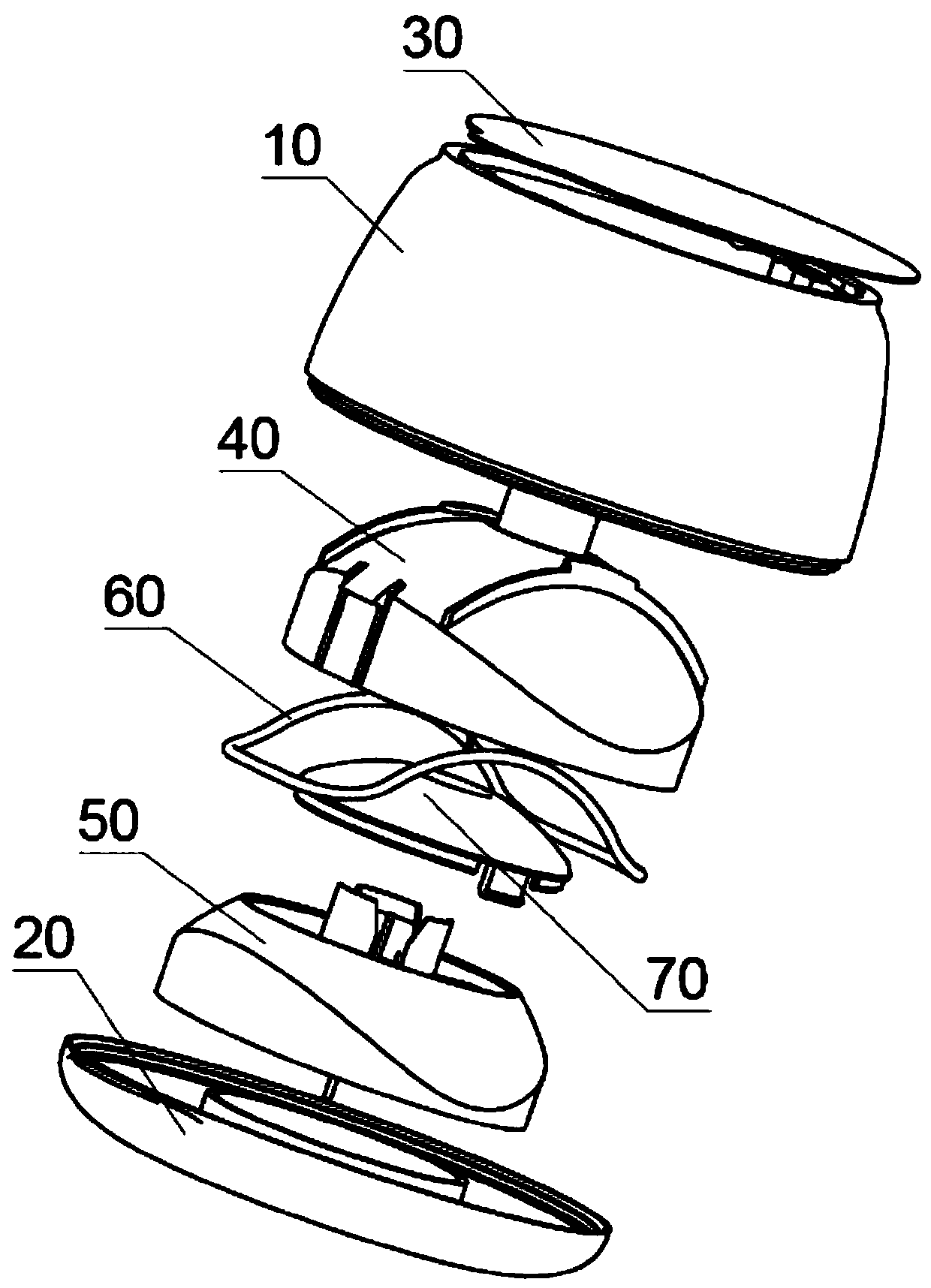 Application type subcutaneous indwelling needle