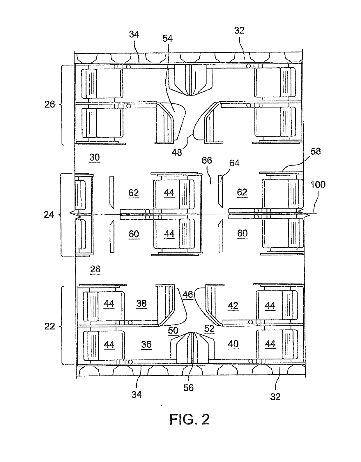 Airliner passenger suite seating arrangements with shared aisle suite access