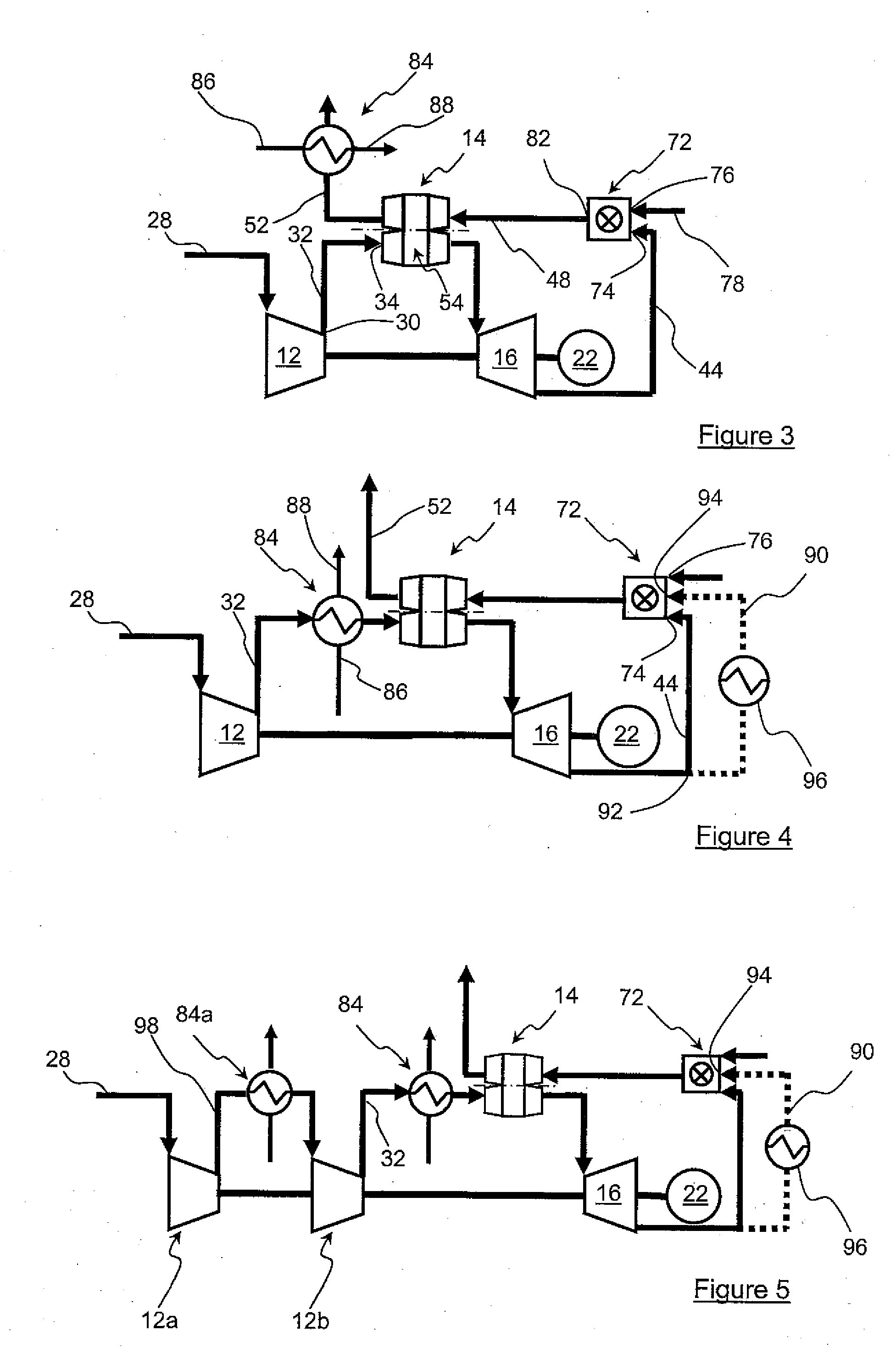 System for producing power, in particular electrical power, with a gas turbine and a rotary regenerative heat exchanger