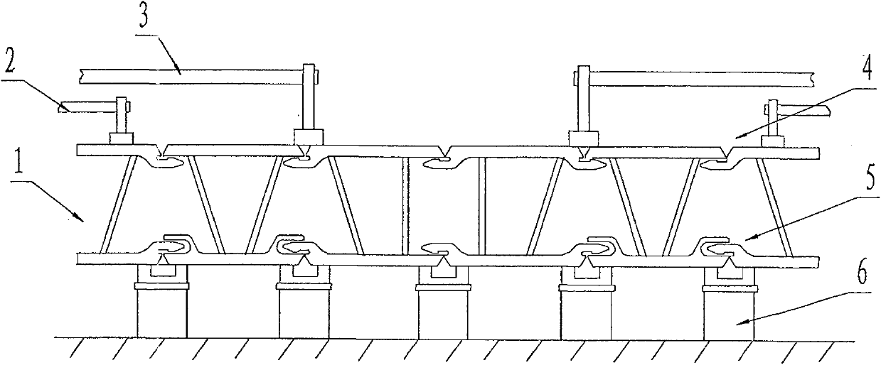 Welding process of section steel structure