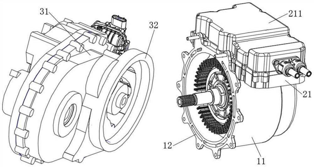 Electric drive system and automobile