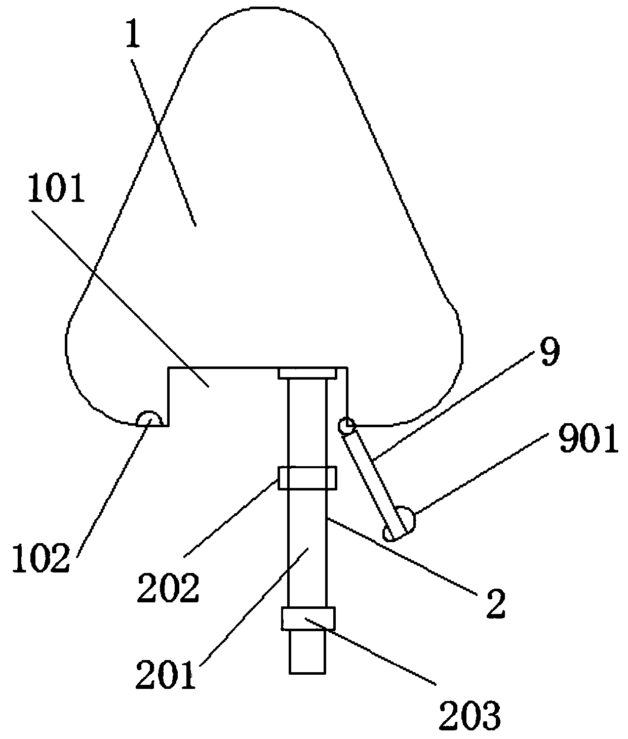 Perpendicularity measuring device for house construction