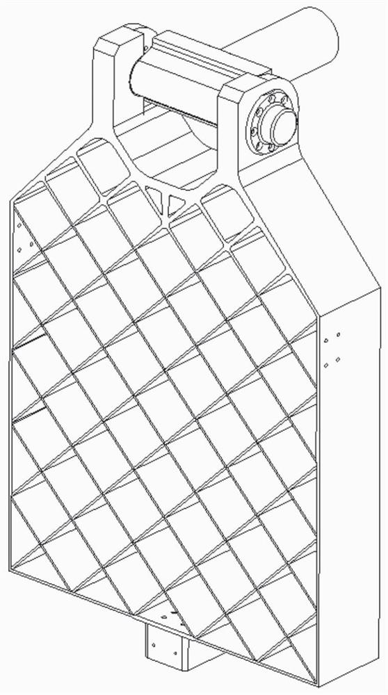 A zigzag stepped variable section grid rudder structure based on drop zone control