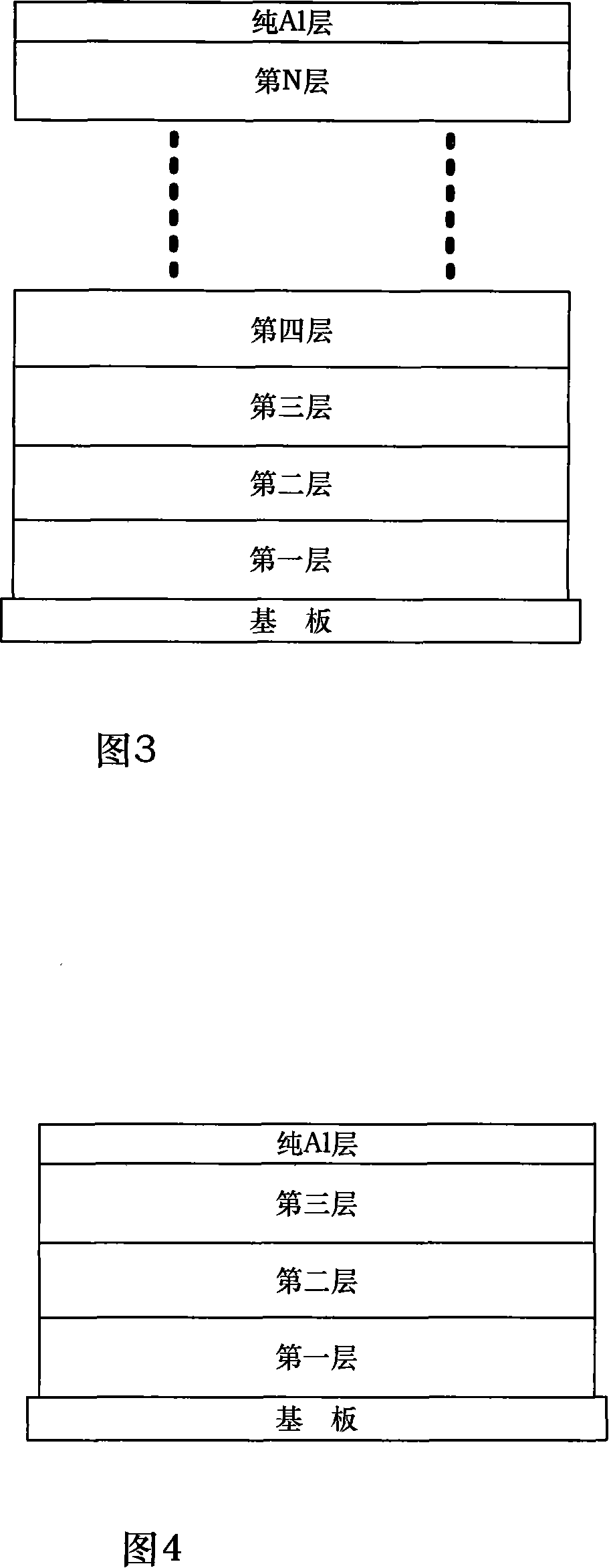 Al-W composite material with gradient changing density and its preparation method