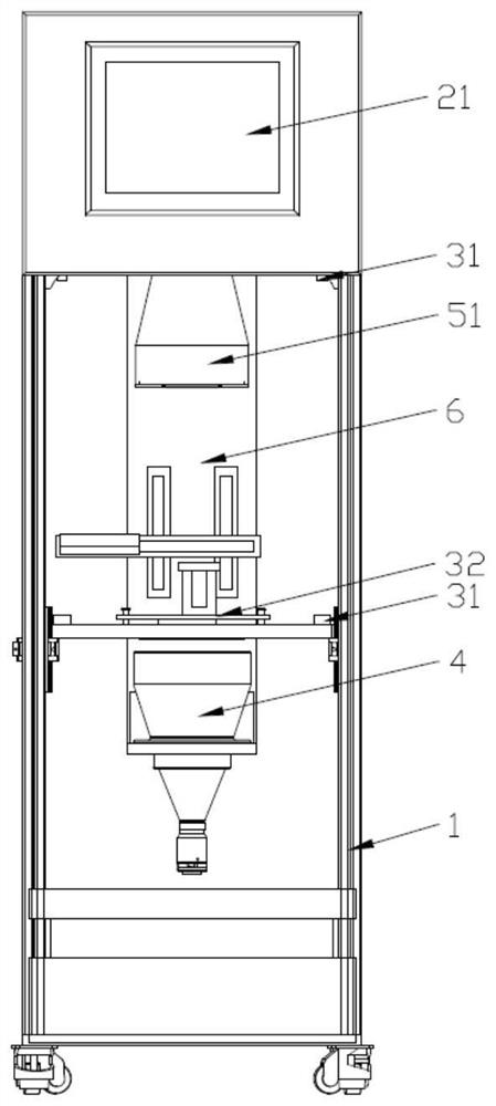 Size measurement scoring device, adjusting method and scoring method