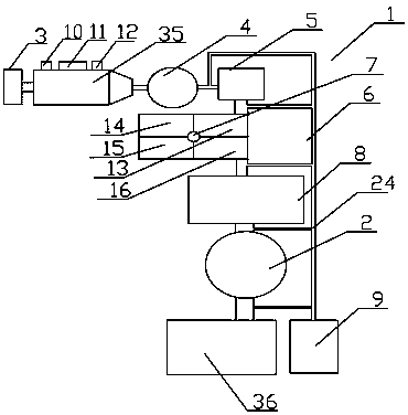 Production device for plastic particles