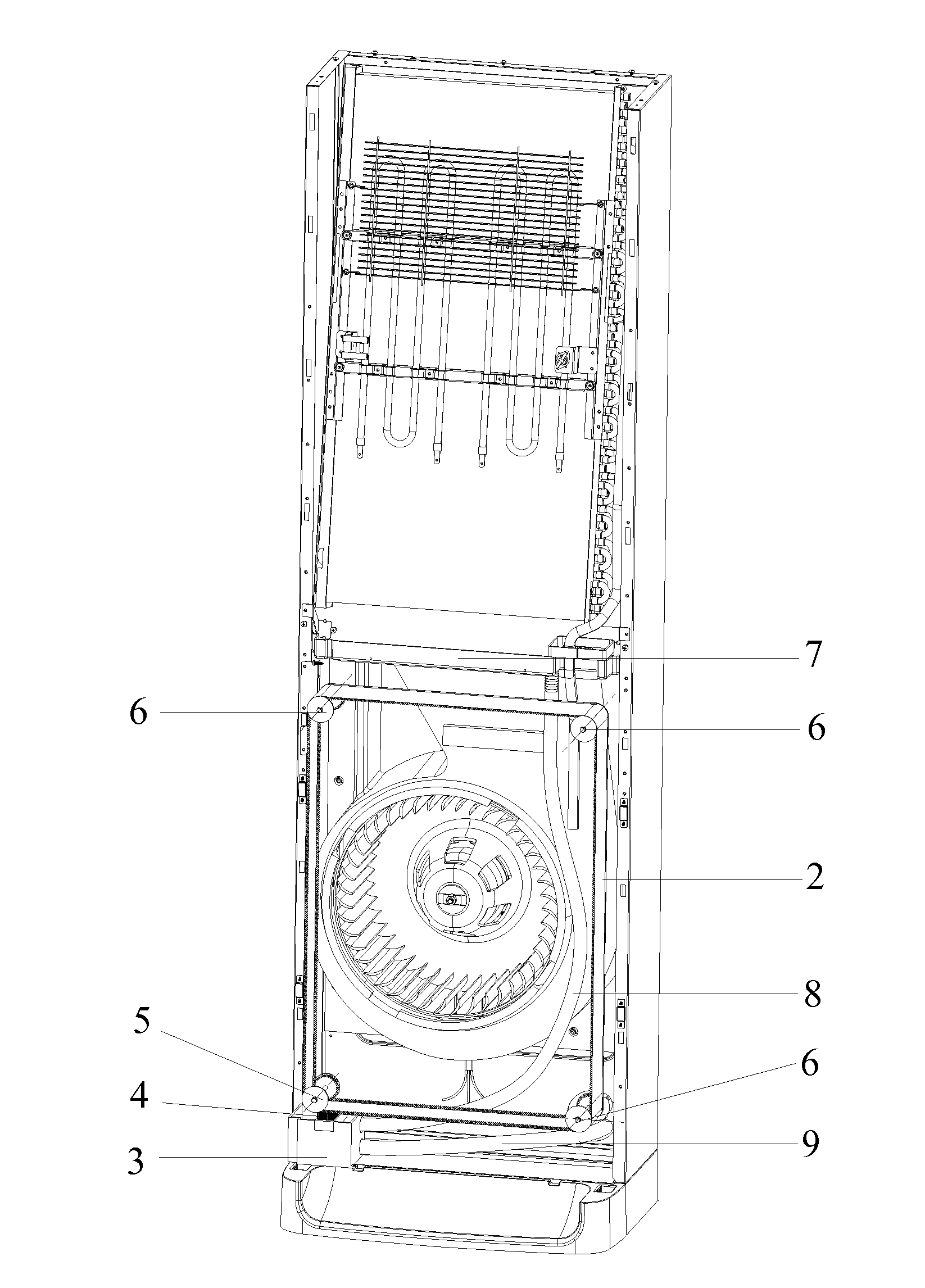 Automatic dust-removing and cleaning device for filter net of air-conditioner