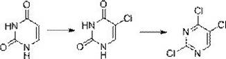 Method for preparing 2, 4, 5-trichloropyrimidine