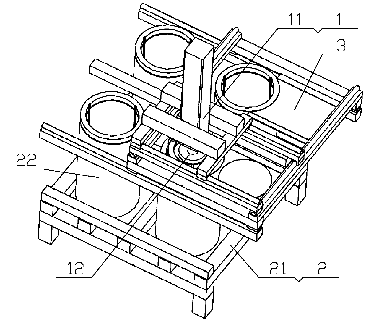 A kind of code-taking unit for thin flat material in stamping sheet metal factory