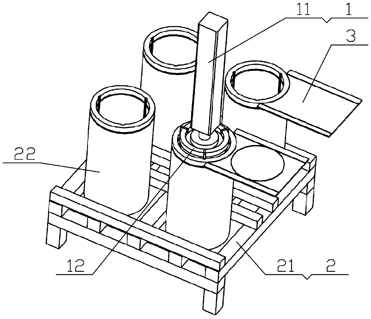 A kind of code-taking unit for thin flat material in stamping sheet metal factory