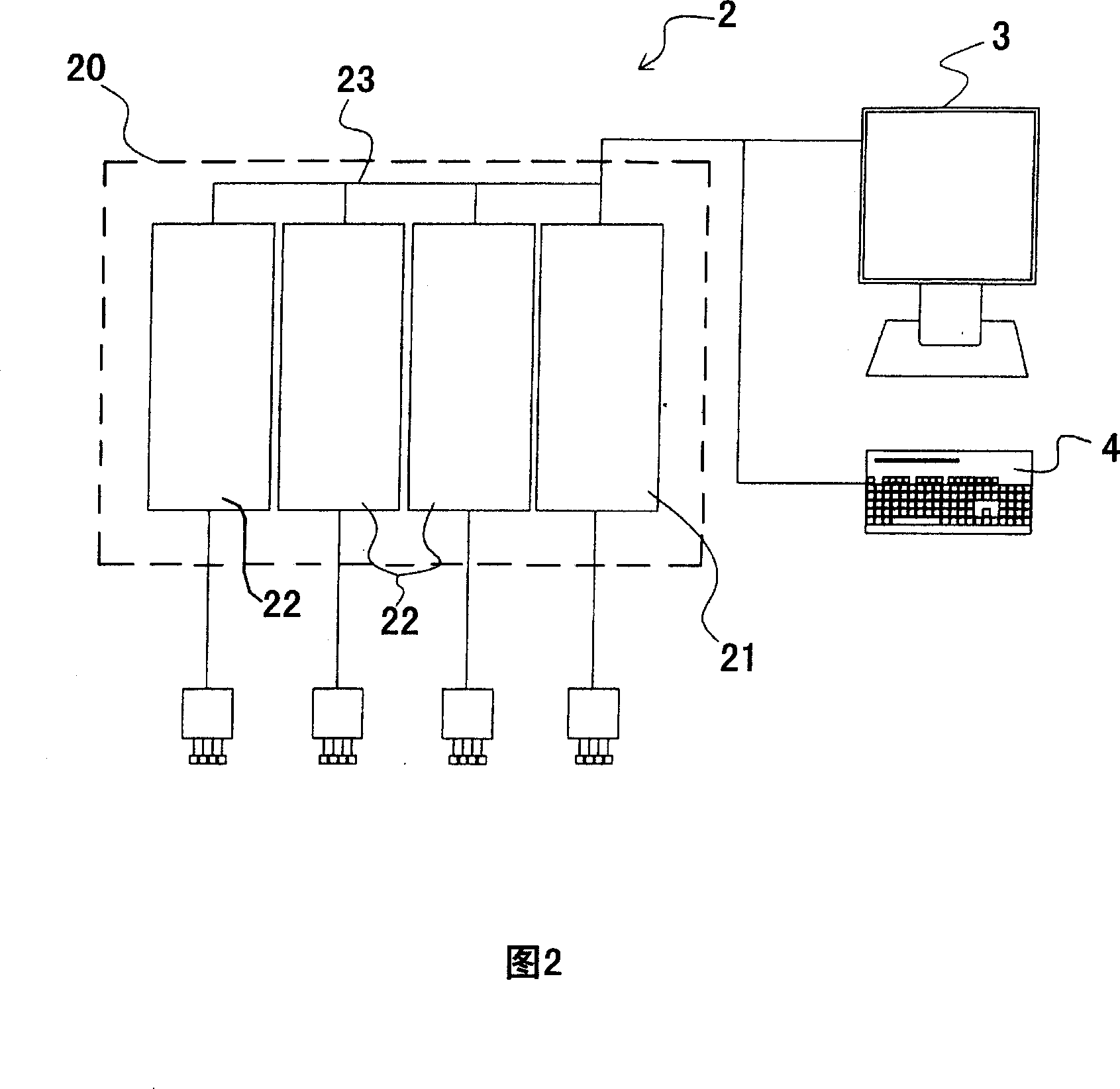 Parallel connection burning testing system