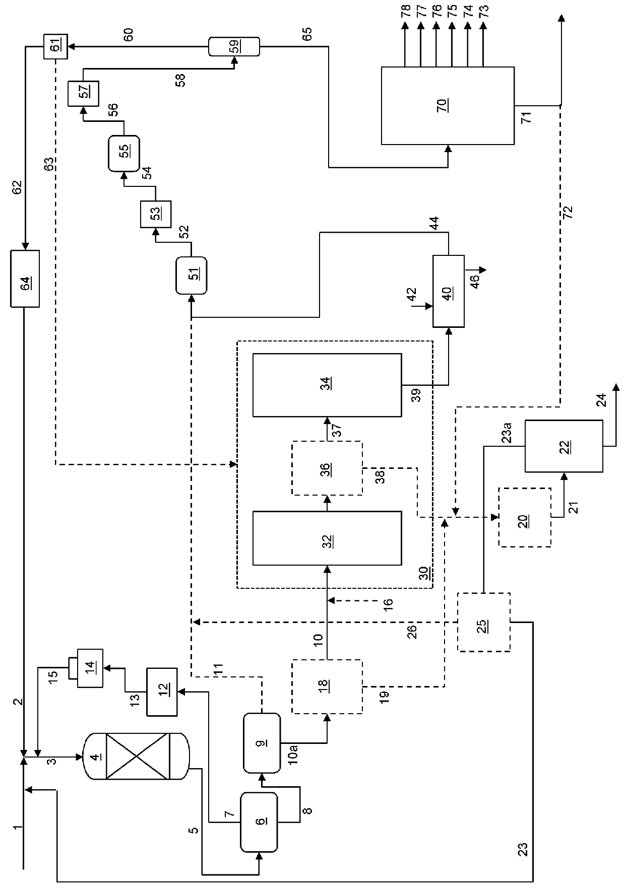 Integrated hydroprocessing and steam pyrolysis of crude oil to produce light olefins and coke