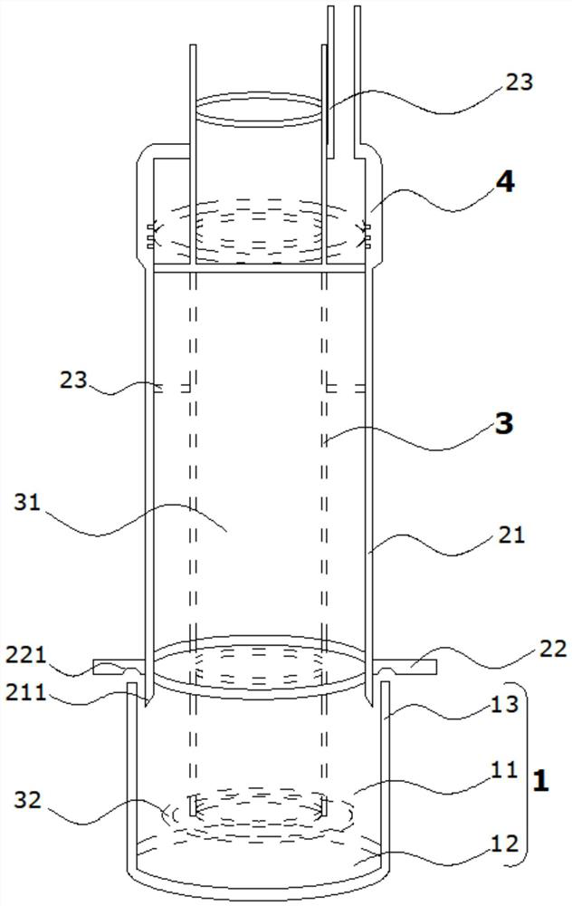 Hair washing device for solid-phase microporous reactor and use method